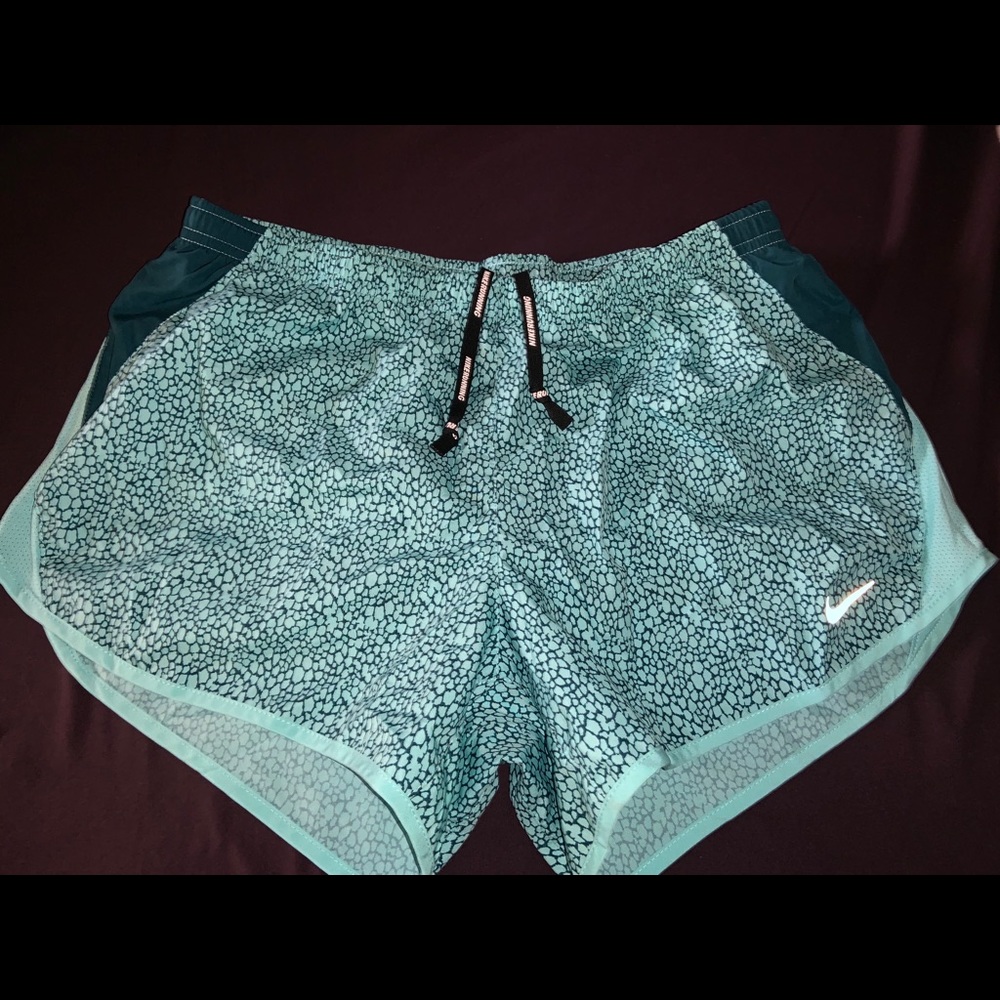 Aqua Blue Nike Running Shorts